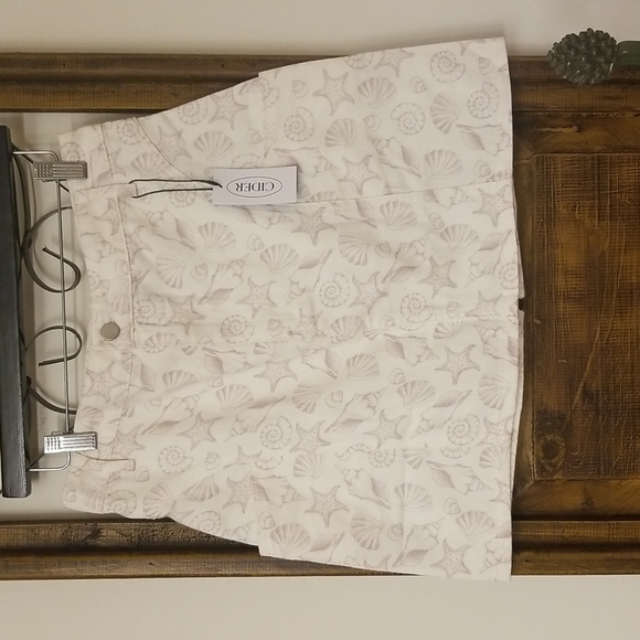 Cider Skirts Cider Cream And Tan Nautical Mini Skirt Poshmark